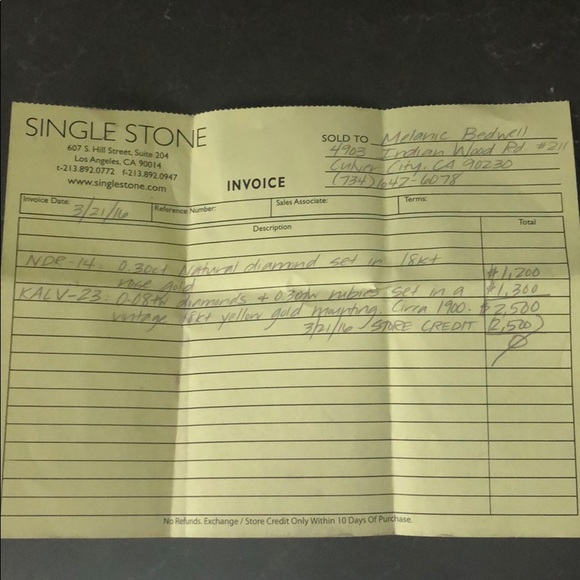 💎 18k Rose Gold Raw Diamond Ring - Picture 6 of 8